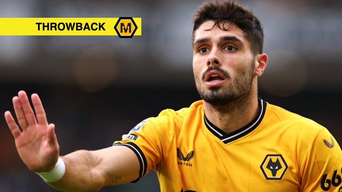 Former Wolves winger Pedro Neto during the Premier League match between Wolverhampton Wanderers and Manchester City.