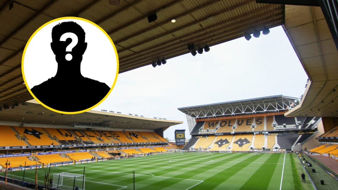 A general view of Molineux (central), mystery player (inset)
