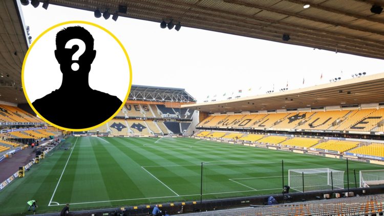 A general view of Molineux (central), mystery player (inset)