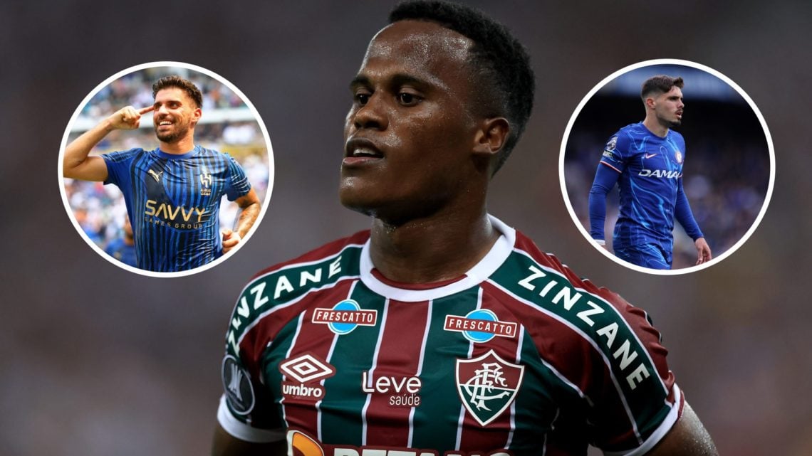 An image of Jhon Arias with insets of Pedro Neto and Ruben Neves
