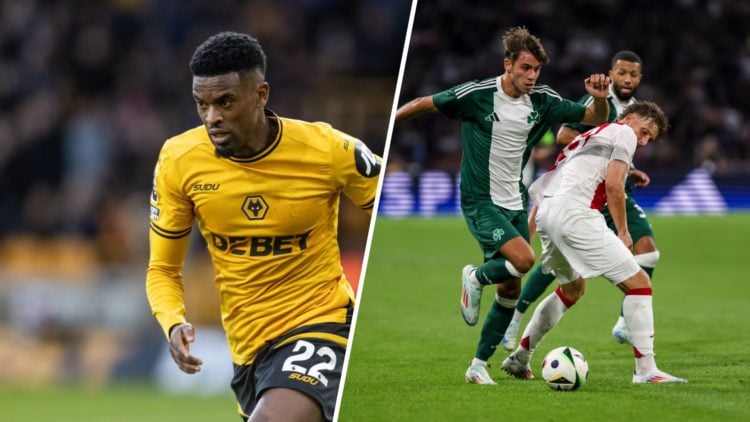 A split image of Nelson Semedo and Georgios Vagiannidis