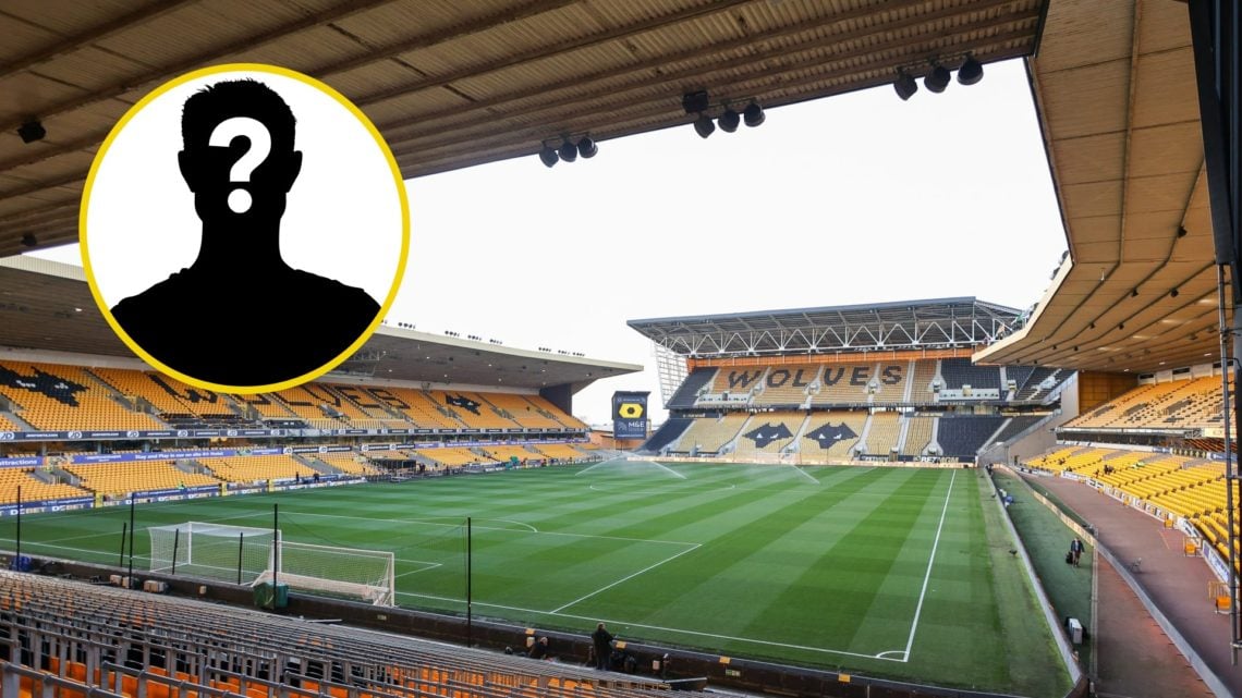 A general view of Molineux (right), mystery player (inset)