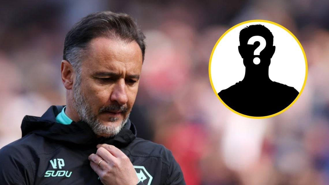Wolves manager Vitor Pereira looks down (left), mystery player (inset)