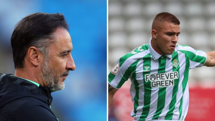 Wolves manager Vitor Pereira looks on (left), Pablo Garcia in action for Real Betis (right)