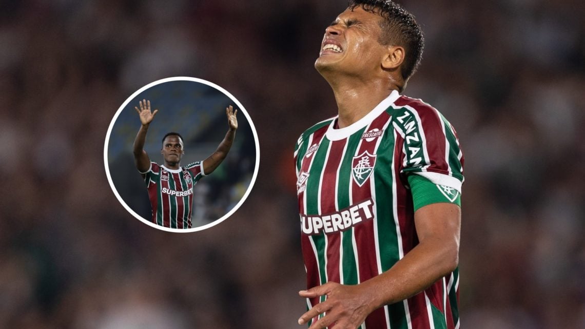An image of Thiago Silva with an inset of Jhon Arias