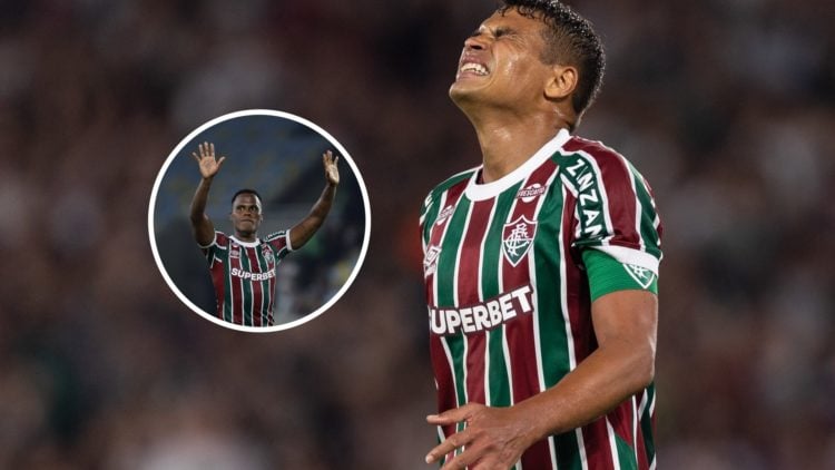 An image of Thiago Silva with an inset of Jhon Arias