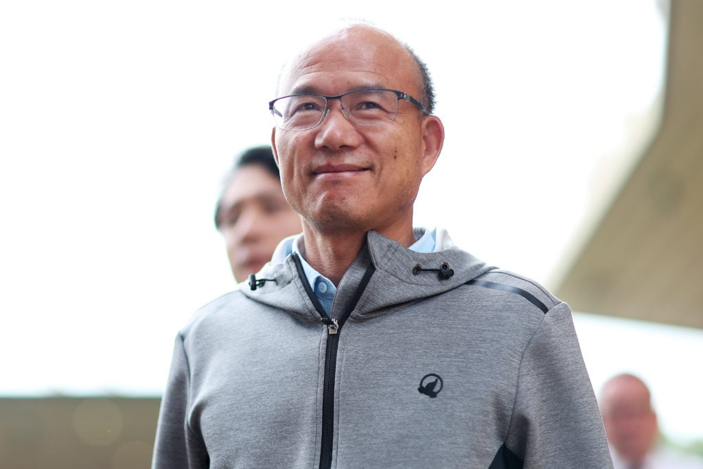 Fosun Chairman Guo Guangchang entering Molineux ahead of Premier League game against Southampton in 2024/2025 Premier League season
