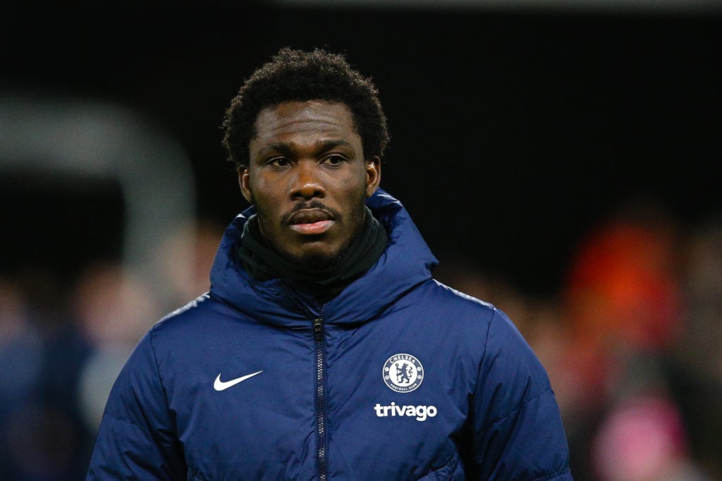 David Datro Fofana in Chelsea training gear.