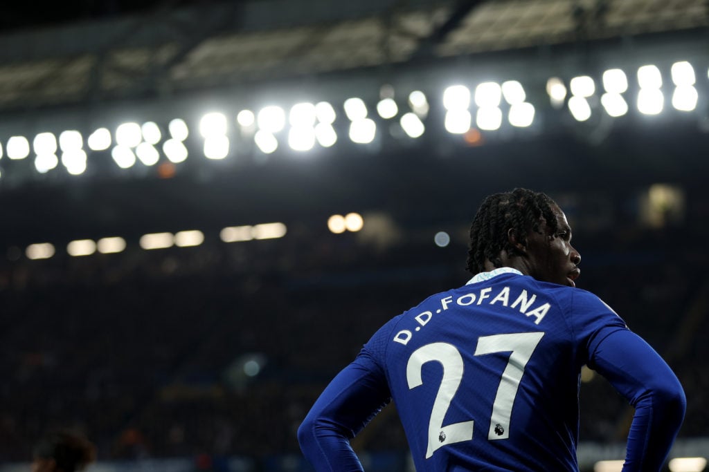 David Fofana of Chelsea during the Premier League match between Chelsea FC and Fulham FC at Stamford Bridge on February 03, 2023 in London, England
