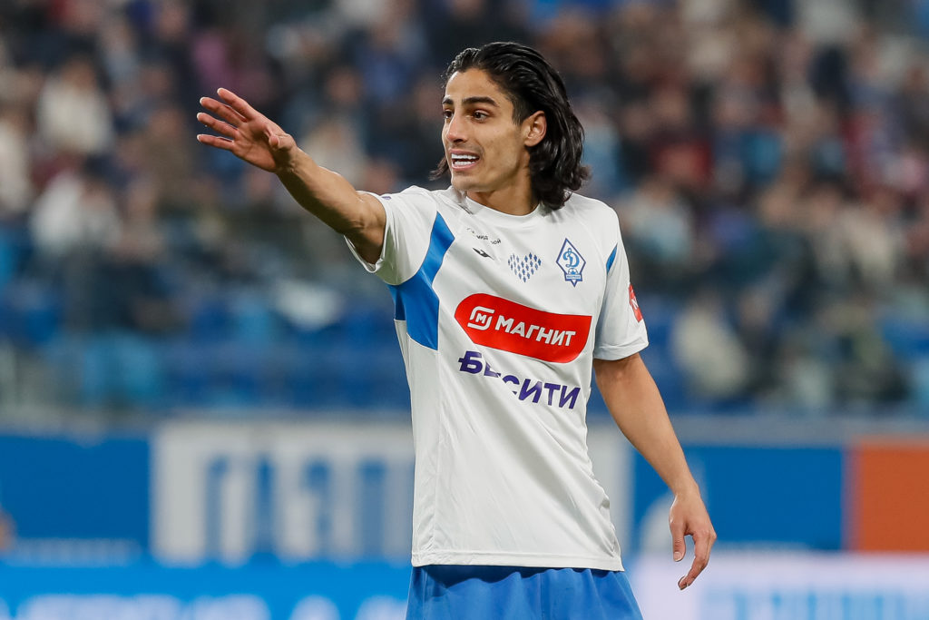 Mohammad Javad Hosseinnejad of Dynamo Makhachkala gestures during the Russian Premier League match between FC Zenit Saint Petersburg and FC Dynamo Makhachkala on November 2, 2024