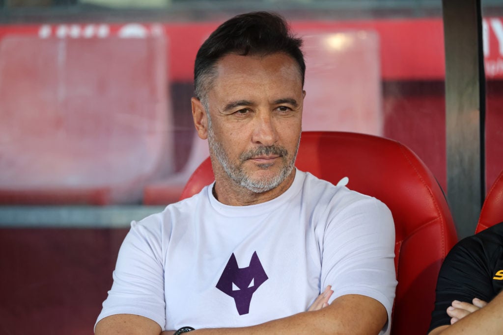 Vitor Pereira looks on as Wolves take on Girona in a pre-season friendly