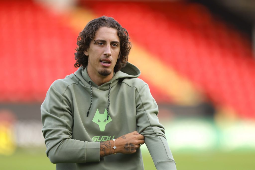 Fabio Silva in Wolves training gear.