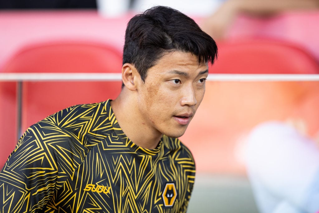 Hwang Hee-Chan of Wolverhampton Wanderers looks on during the pre-season friendly match between Girona FC and Wolverhampton Wanderers