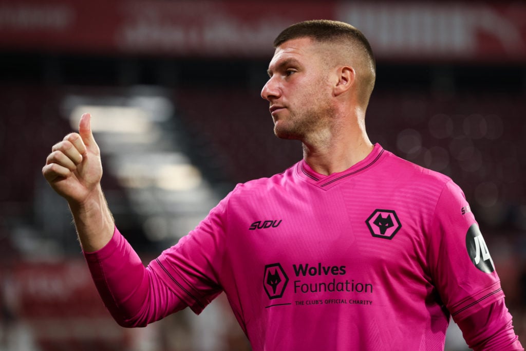Sam Johnstone playing for Wolves.