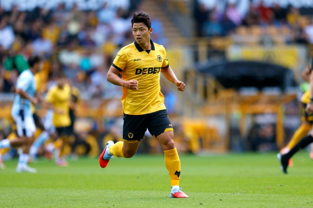 Hwang Hee-chan in action for Wolves.