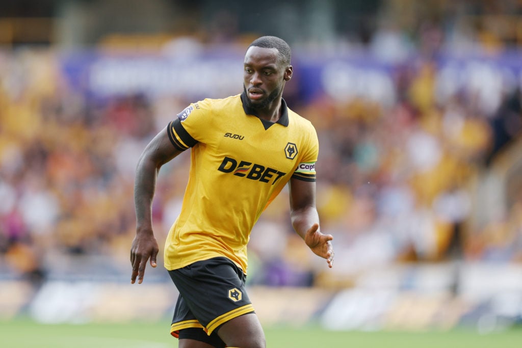 Toti Gomes of Wolverhampton Wanderers in action during the Premier League match between Wolverhampton Wanderers and Manchester City at Molineux