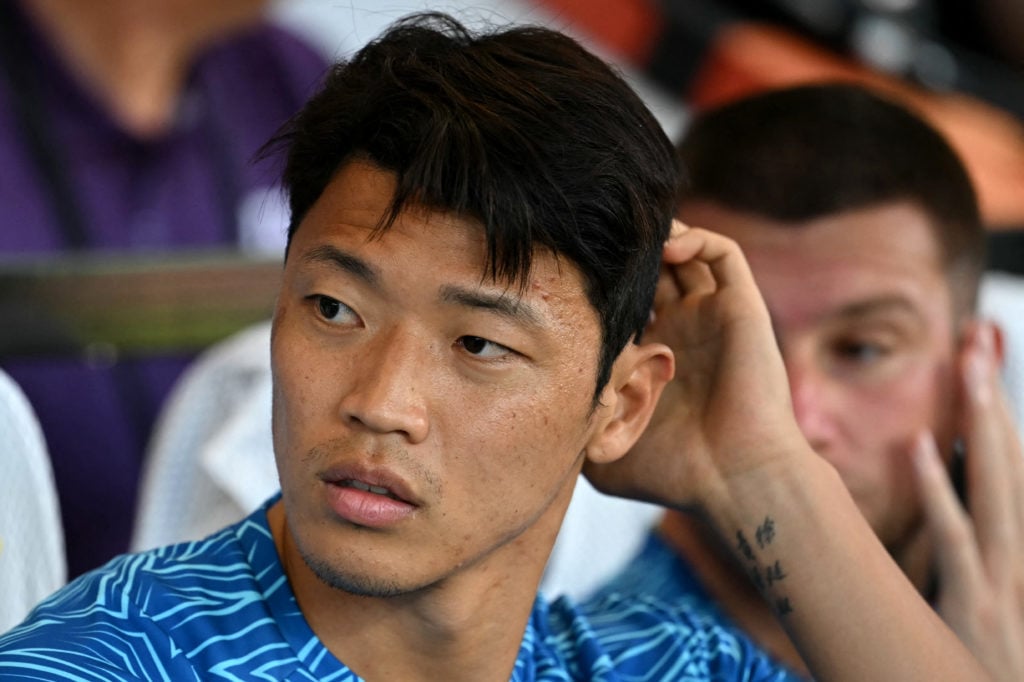 Hwang Hee-chan on the bench for Wolves.