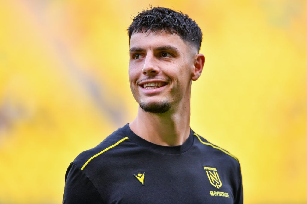 Matthis Abline in action for FC Nantes