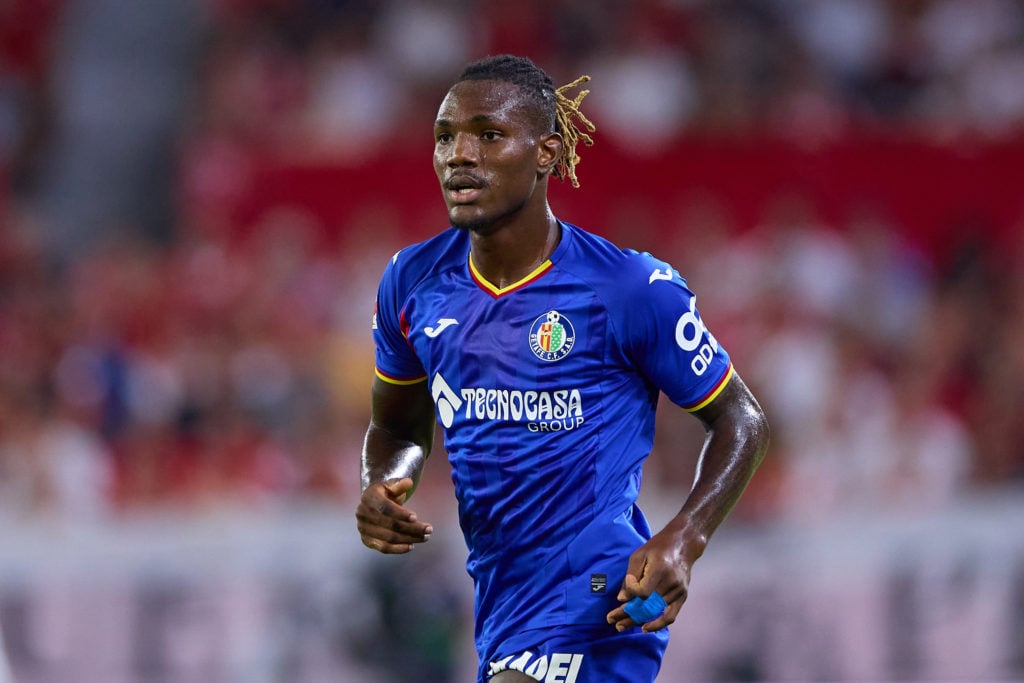 Christantus Uche playing for Getafe.