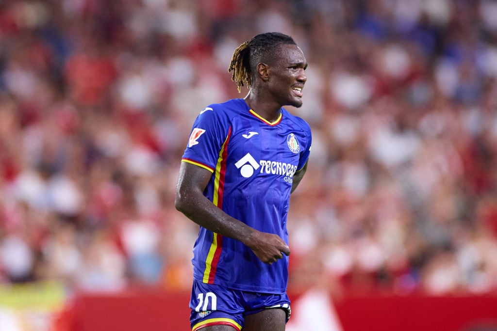 Christantus Uche playing for Getafe.