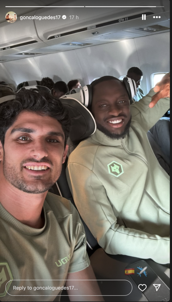 Goncalo Guedes pictured with Toti Gomes