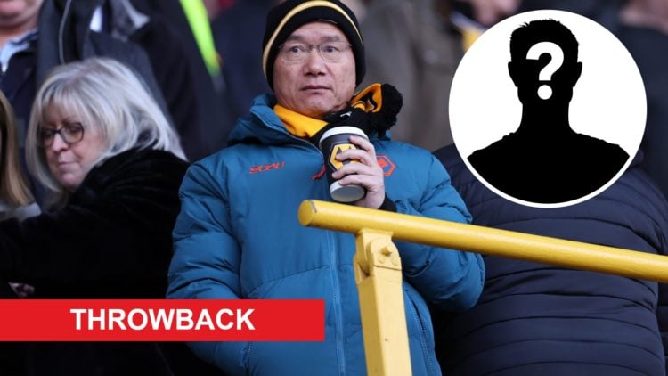 Main: Guo Guangchang, Chairman of Fosun International in the stands during the Premier League match between Wolverhampton Wanderers FC and Arsenal ...