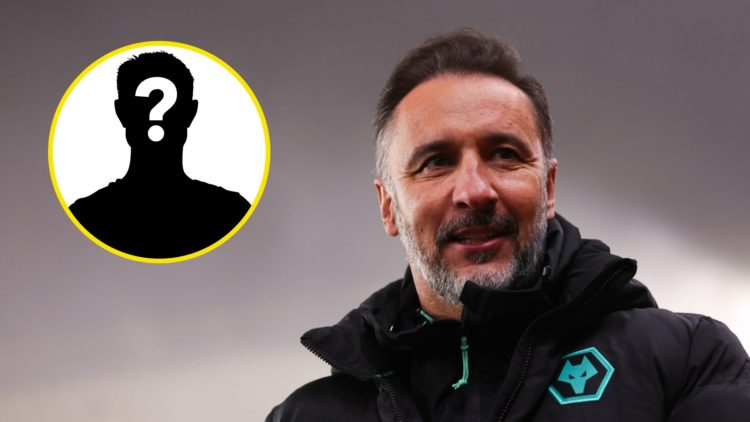 Wolves manager Vitor Pereira looks on (left), mystery player (inset)