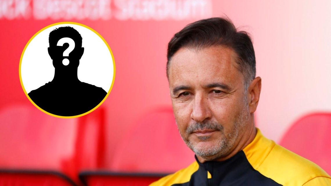 Wolves manager Vitor Pereira looks on (right), mystery player (inset)