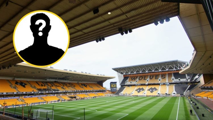 A general view of Molineux (central), mystery player (inset)
