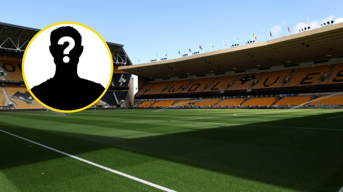 A general view of Molineux (central), mystery player (inset)