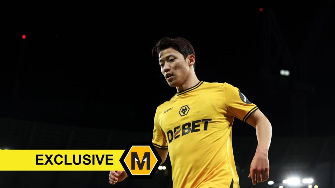 Hwang Hee Chan playing for Wolves, with 'EXCLUSIVE' banner and Molineux News logo (bottom left)