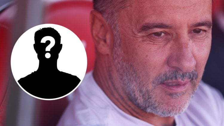 Main: Vitor Pereira looks on during Wolves' pre-season match against Girona Inset: Mystery player