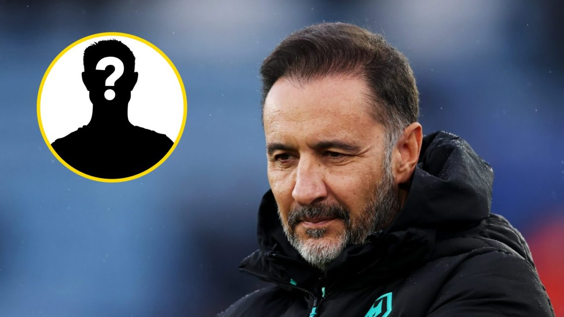 Vitor Pereira looks on while managing Wolves (central), mystery player (inset)