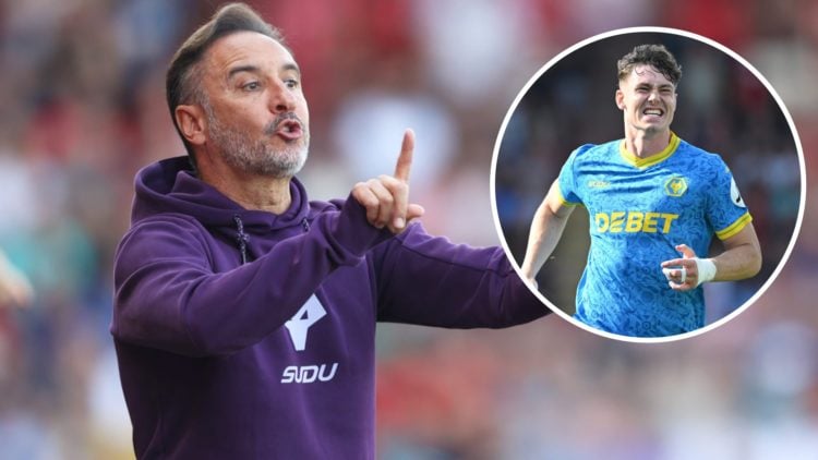 Main: Vitor Pereira during the Premier League match between Bournemouth and Wolverhampton Wanderers Overlay: Jorgen Strand Larsen in action against...