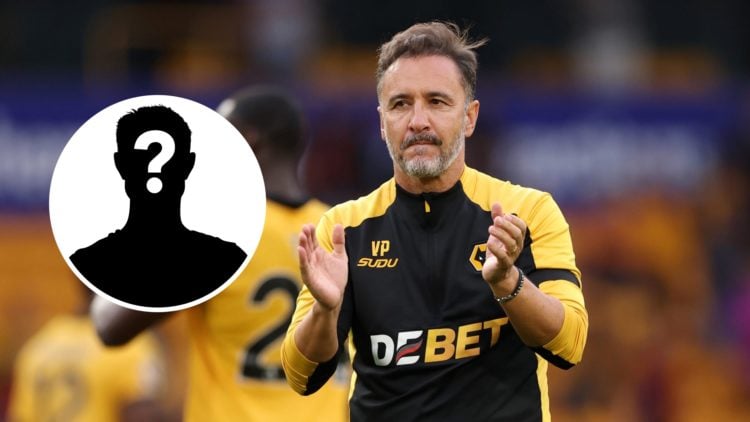 Vitor Pereira applauds Wolves crowd after Man City loss, mystery player (left)
