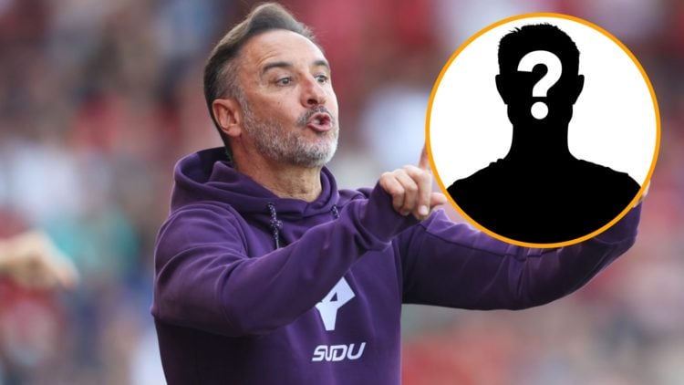 Main: Vitor Pereira providing tactical instructions to his Wolves player Inset: Mystery player