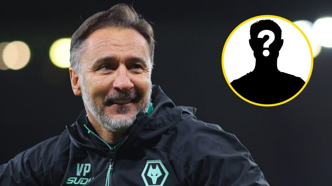 Wolves manager Vitor Pereira looks on (left), mystery player (inset)