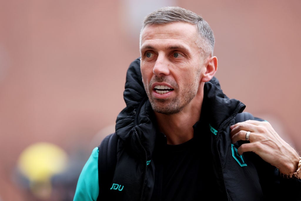 Gary O'Neil arriving at Molineux