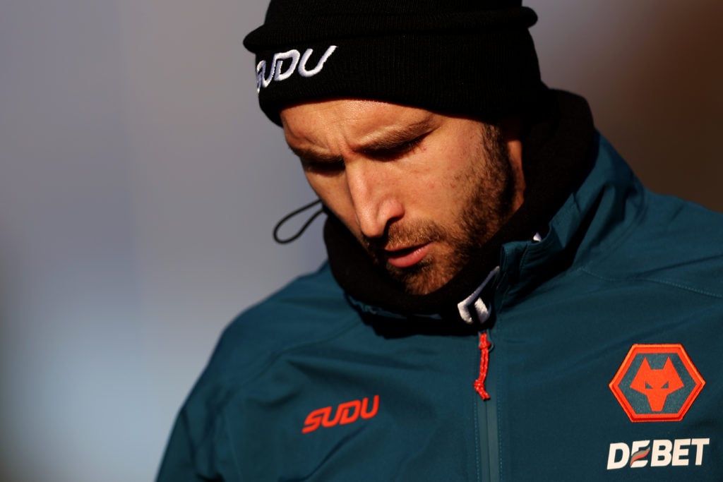 Craig Dawson in Wolves training.