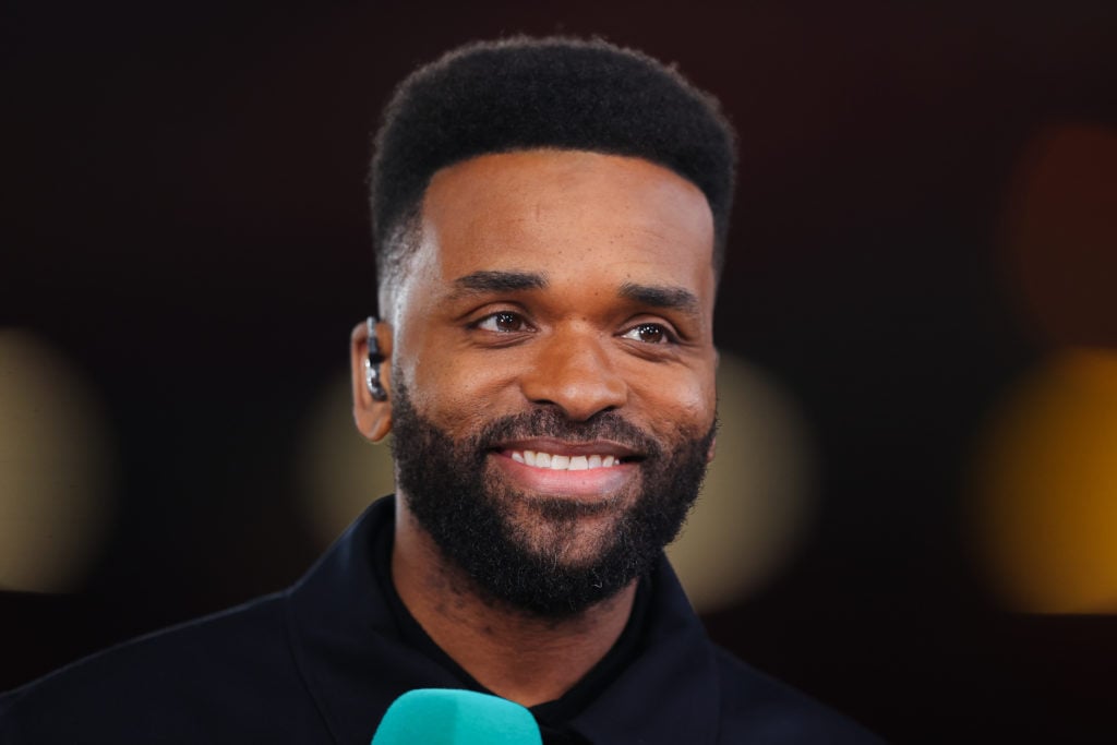 Darren Bent working as a pundit for ITV
