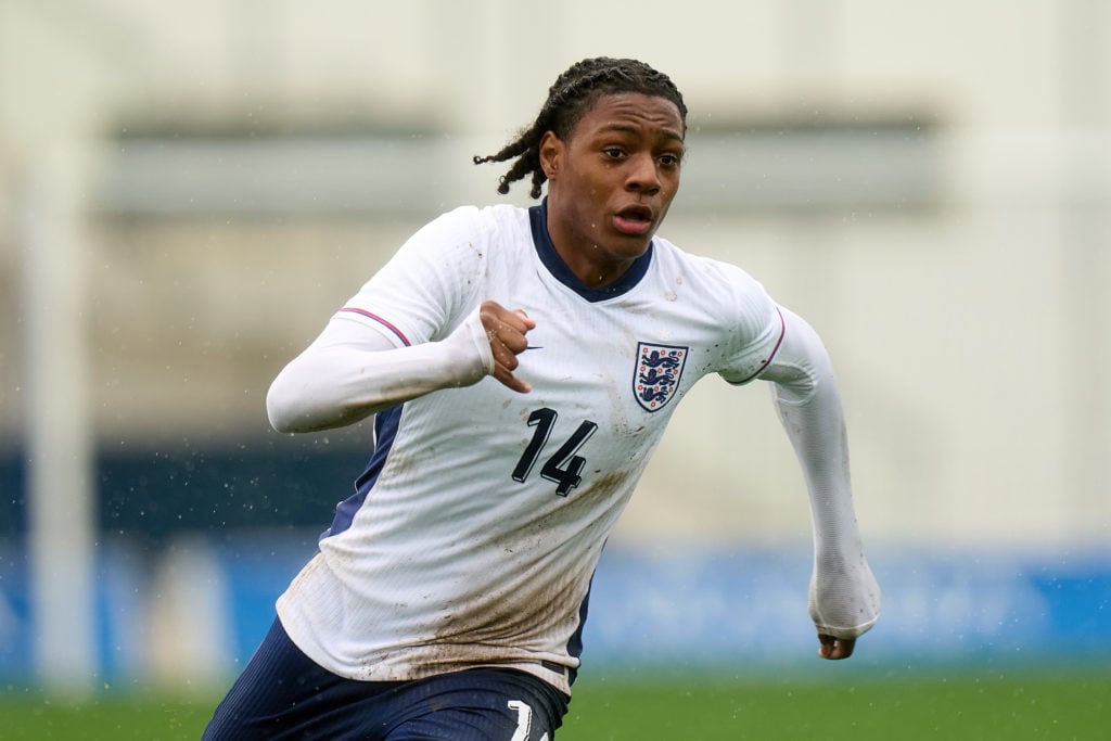 Jashayde Greenwood in action for England's under-16s