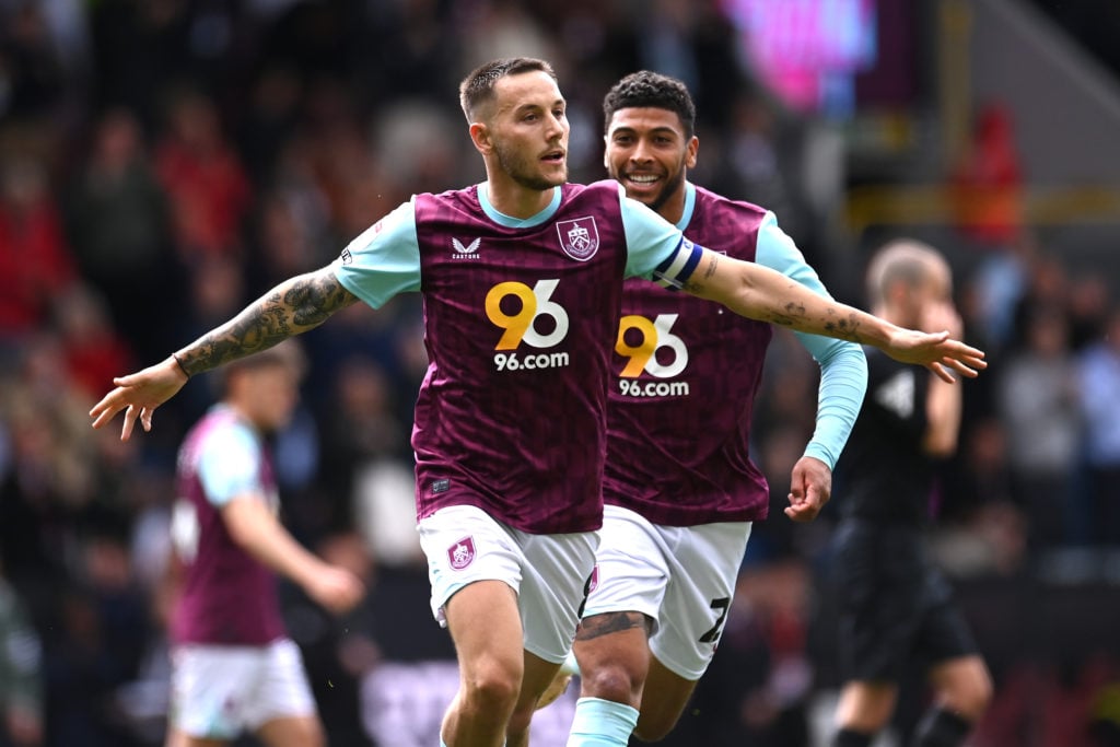 Josh Brownhill celebrating a goal for Burnley