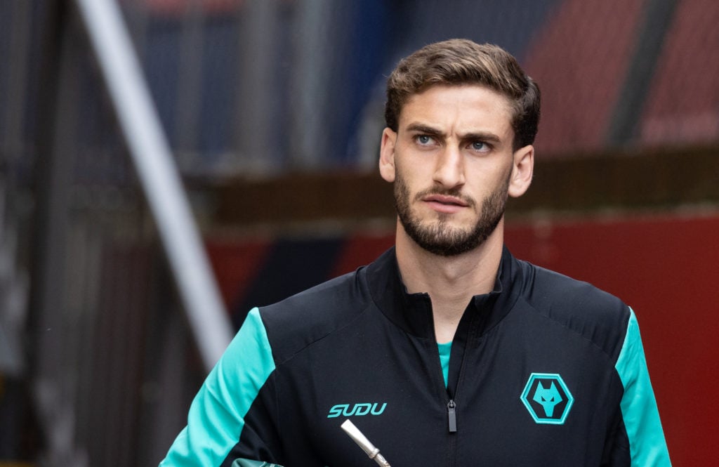 Wolves defender Santiago Bueno arriving Selhurst Park.
