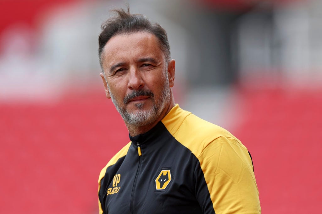 Wolves manager Vitor Pereira looks on.