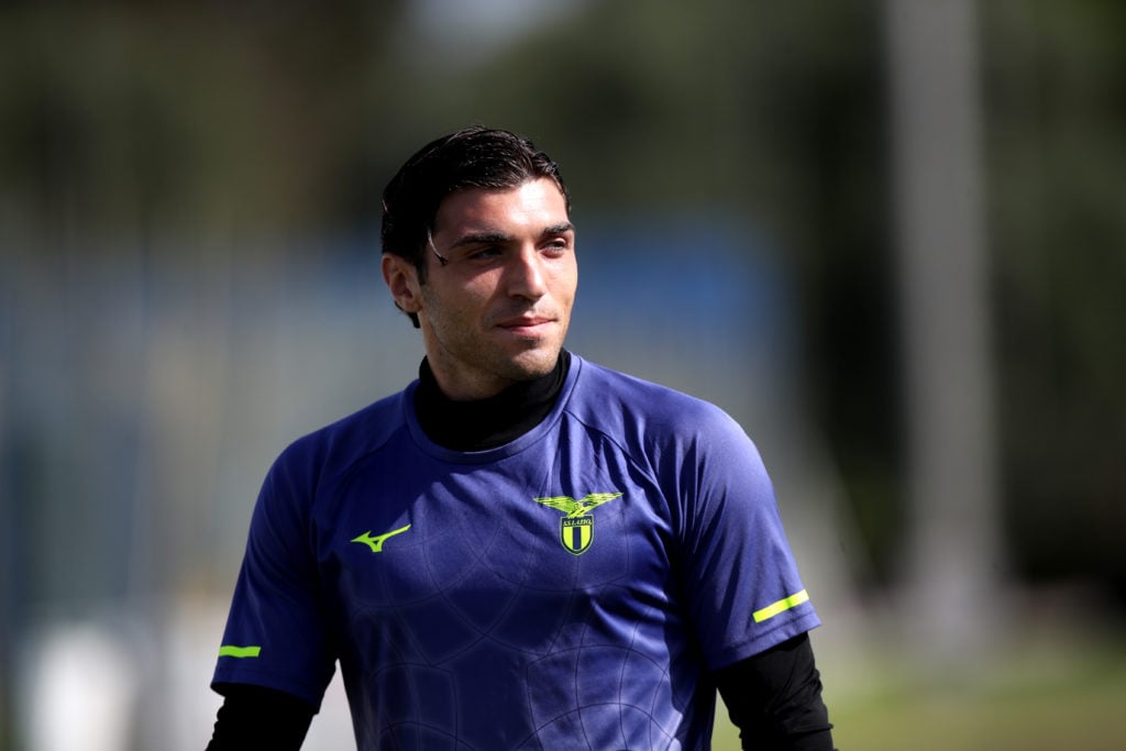 Christos Mandas in Wolves training.