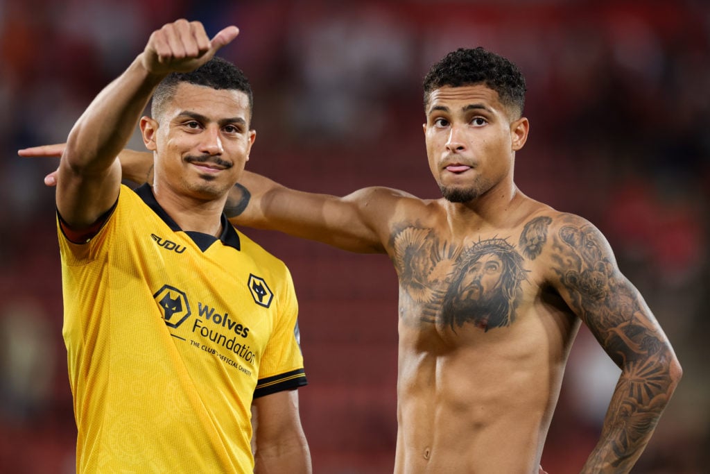 Andre and Joao Gomes after playing for Wolves.