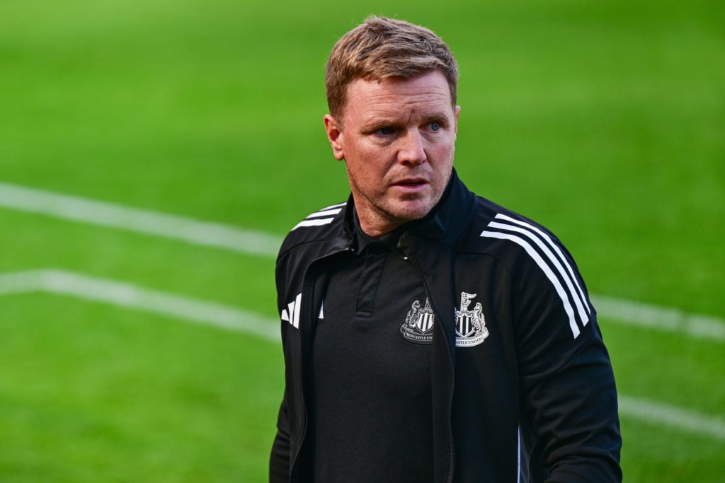 Eddie Howe looks on during Newcastle match