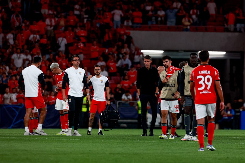 Bruno Lage looks glum after losing to Qarabag.