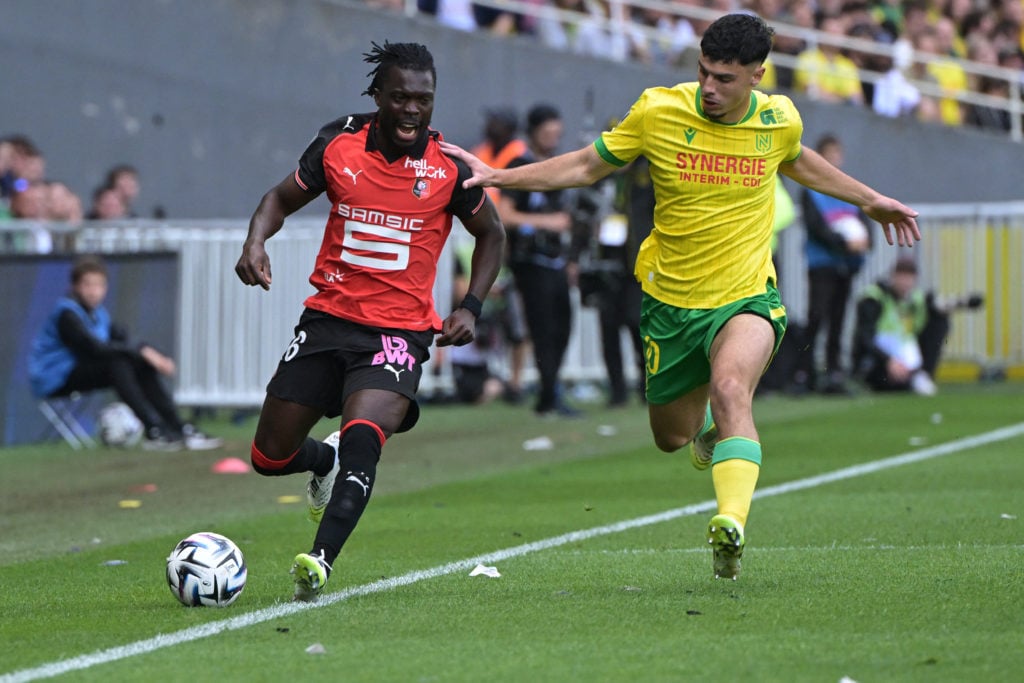Matthis Abline in action for Nantes