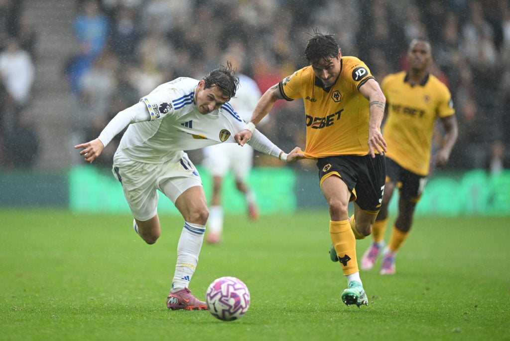 Hugo Bueno in action against Leeds United